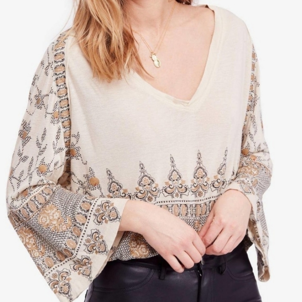 Free People Medallion Printed Top